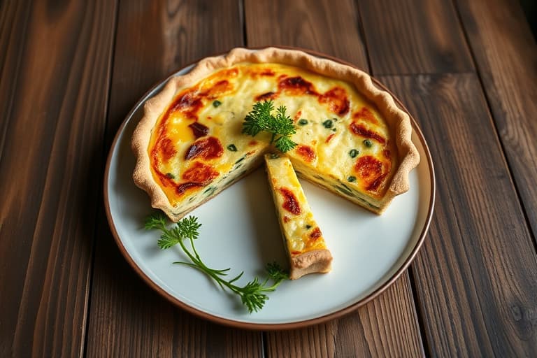 Spinat- og muensterquiche