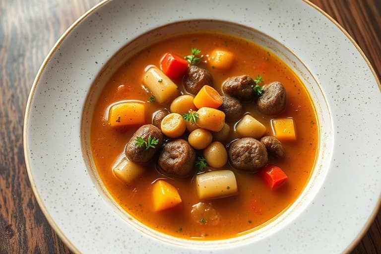 Ruths røde linse- og potetsuppe