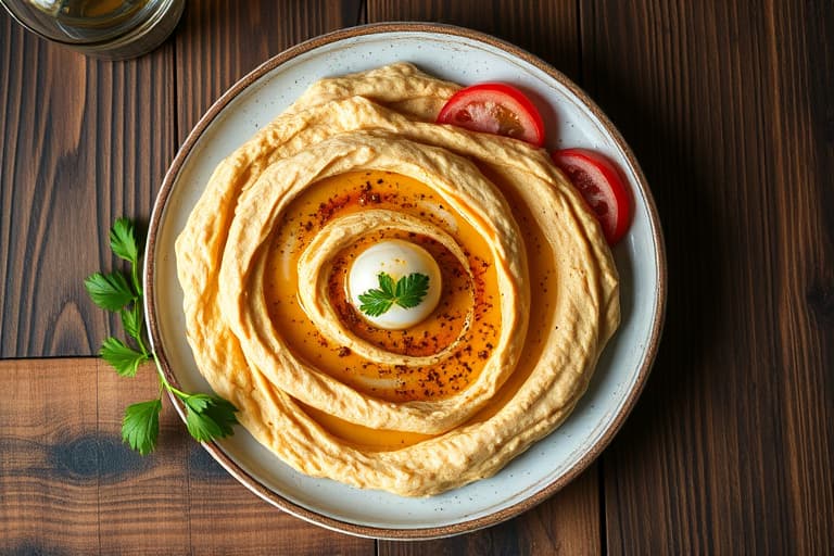 Autentisk, opphøyd syrisk hummus