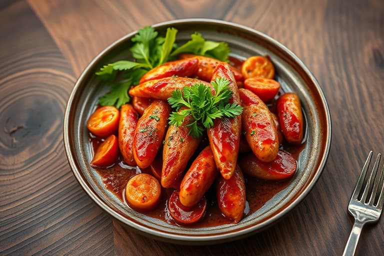 Sopp fylt med pepperoni