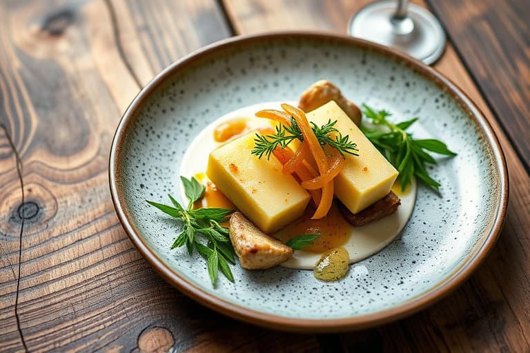 Sitrongrønne bønner med valnøtter