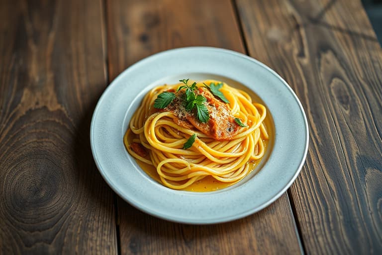 Spagettigrateng med kylling