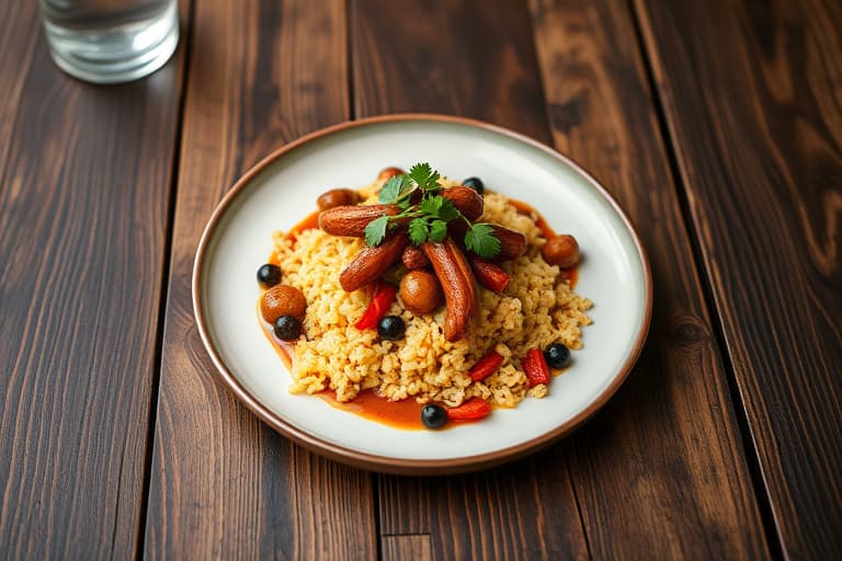 Jamaicansk oksehalerett med brekkbønner