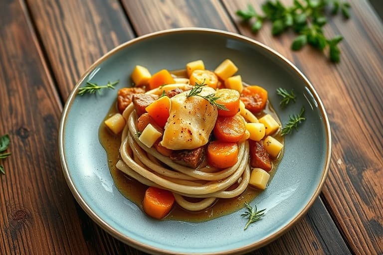 Bakt søtpotet- og potetgrateng