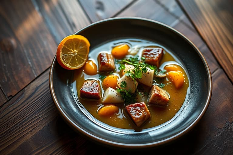 Villris- og kyllingsuppe