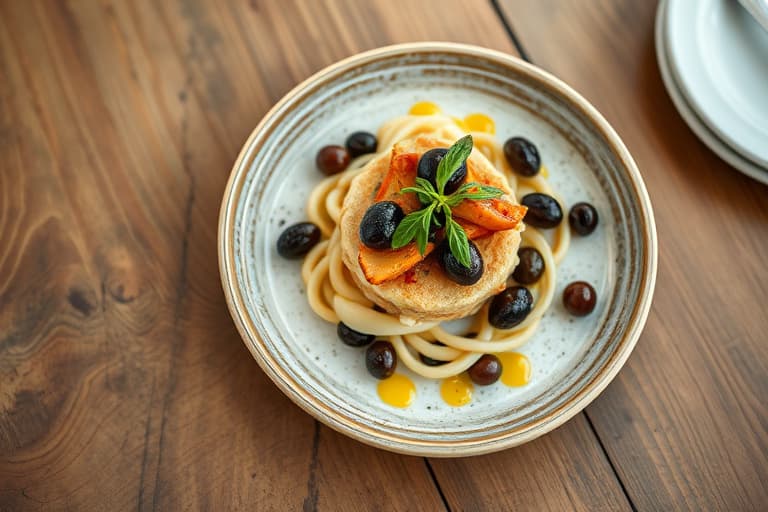 En enkel olivemartini med kylling