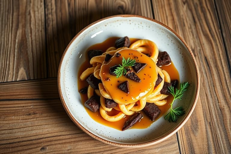 Toffee- og sjokoladebiter ostekake