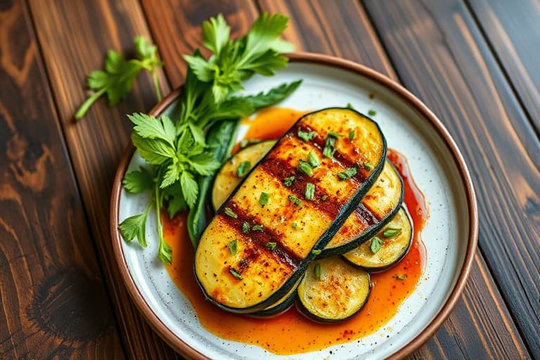 Balsamico-grillet zucchini