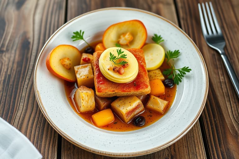 Dansk bakverk med eplebarer