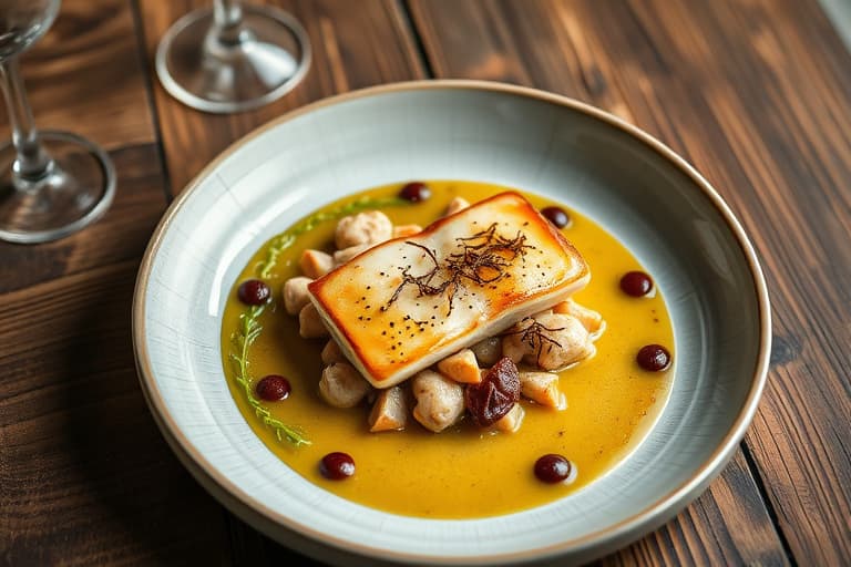 Porsjell av pekannøttdekket svinekjøtt med gresskar-smør