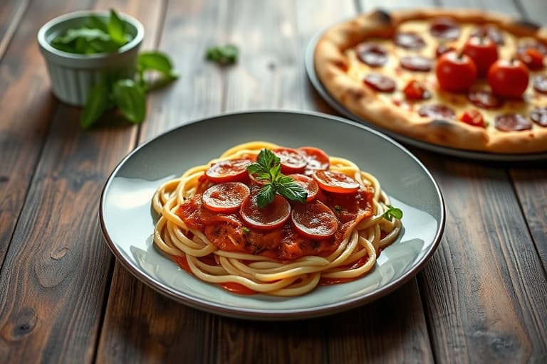 1-Disch Pepperoni- og ostepizza med bakst