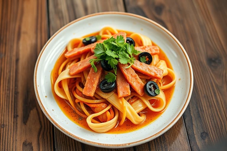 Tangy skivede svinesandwicher