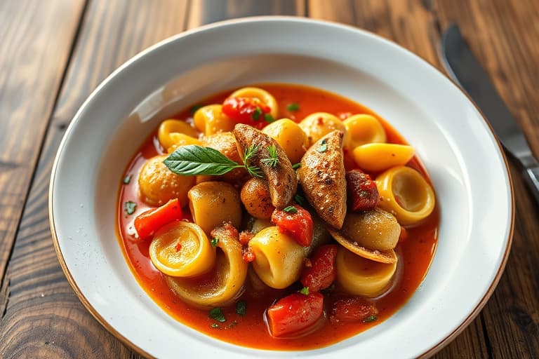 Minutt tomatsuppe med tortellini