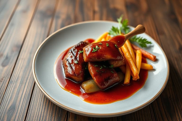 Scott sin smakfulle BBQ-saus