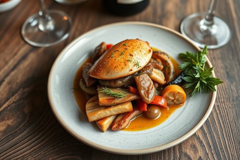 Potetstuing, grønnsaker og øl