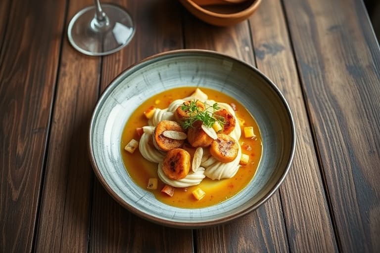 Sopp i midten av kjøttkakene