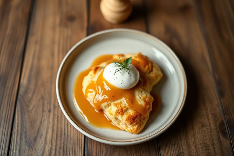 Maple havrescones av restaurantkvalitet