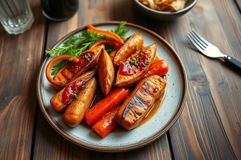 Skivede poteter til grillen