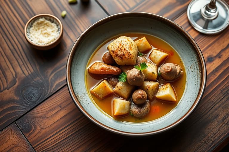 V-Eight Grønnsaks- og Biffsuppe