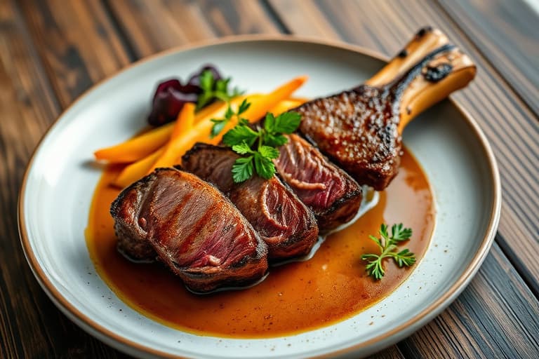 Prime ribstek, helstekt ribbe