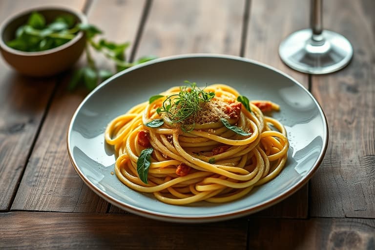 Pasta med spinatpesto