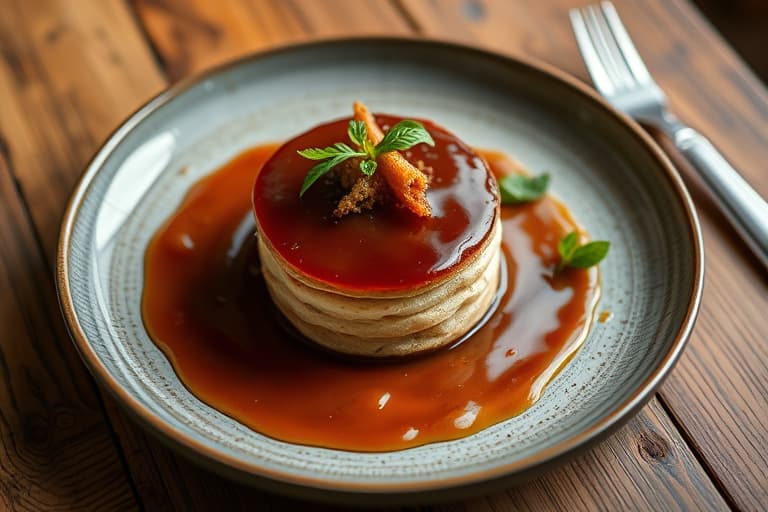 Tranebær- og rømme-kake med snudd form
