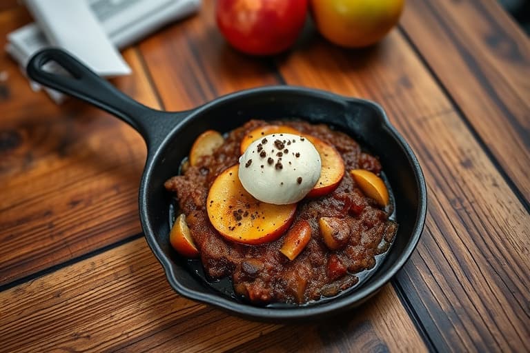 Skillet-applebrownie