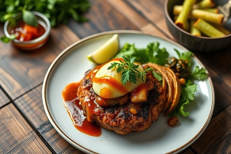 Indiske kalkunburgere med lime, agurk og chutney