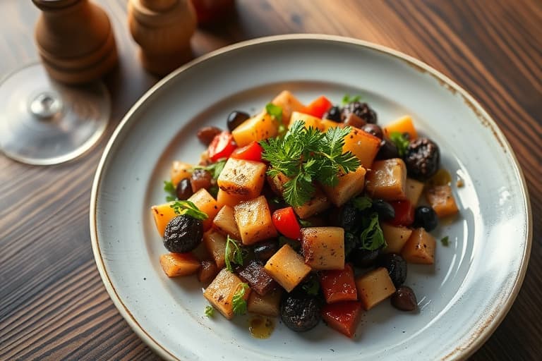 Krydret jordbærsalat