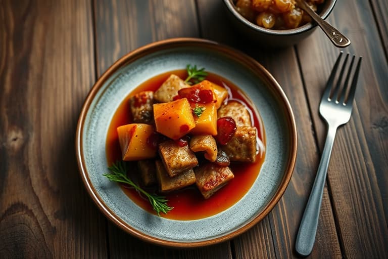 Rik, ferdiglaget kalkunsaus som kan lages i forveien