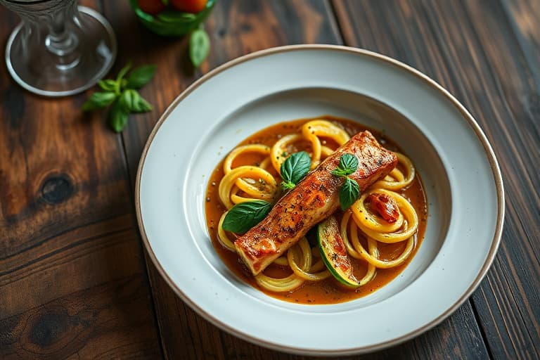 Zucchini med middelhavsstil