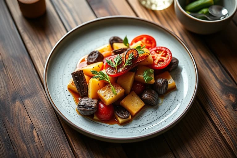 Vegetarisk kylling- og risgryte