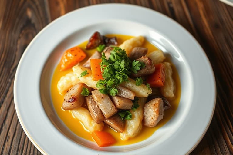 Hvitløk- og ingefærstekte koteletter