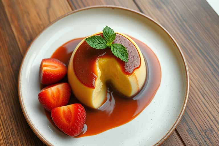 Kremet eggepudding-fudge