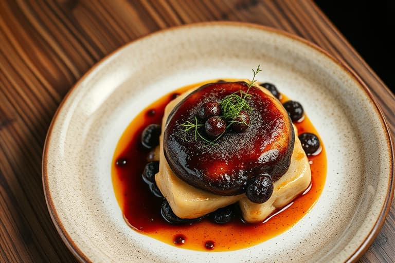 Brun ris og svart bønnegryte