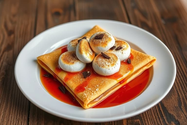 S'mores-crêpes