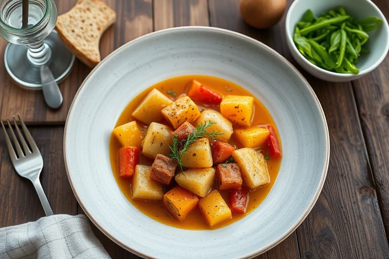 Sellerirotpuré med ristet hasselnøtter