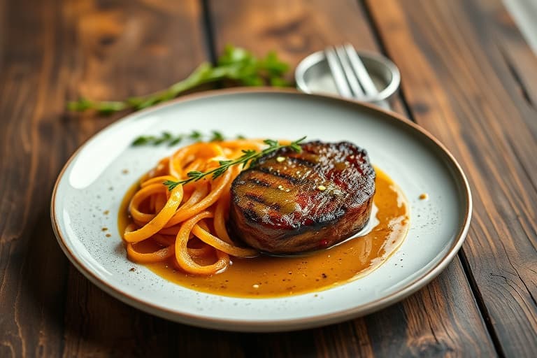 Filet mignon med trøffel-sopp ragoût