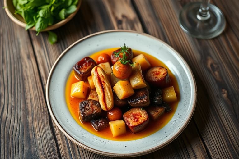 Karrésøtepotetkaker med peanøttfylte filodeigbunner