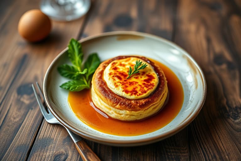 Spinat-, sopp- og gouda-soufflé