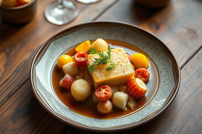 Bringebærgelé med fersk frukt