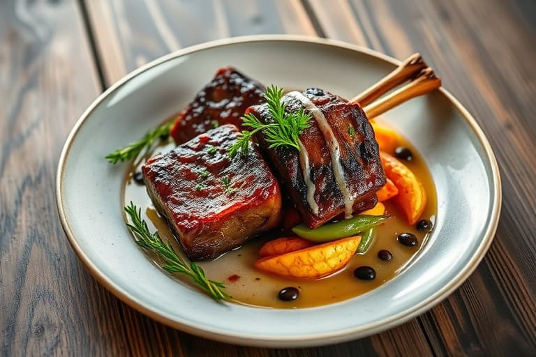 Provençalske short ribs med oliven og urter