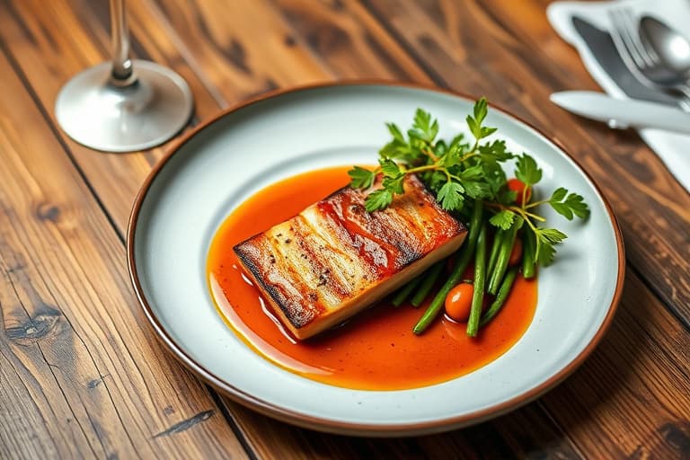 Grillet hummer med rosa smørsauce (Langouste Rôtie au Beurre Rose Hostelleries Saint-Roch)