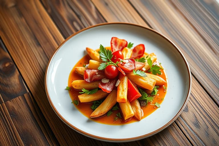 Crudités med bacon og XO-saus