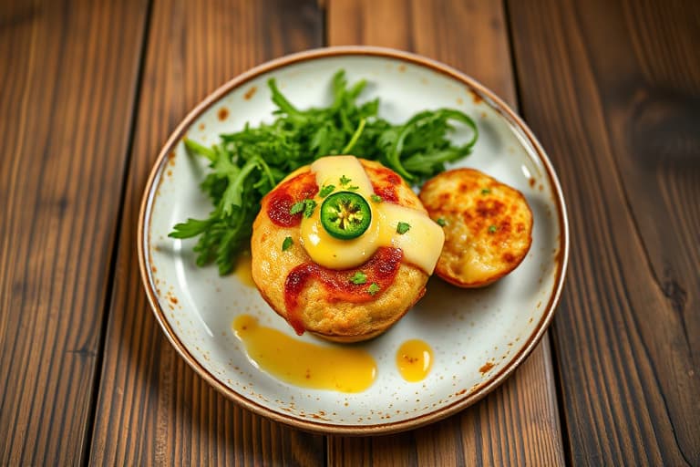 Cheddar-kornmuffins med jalapeñobutter