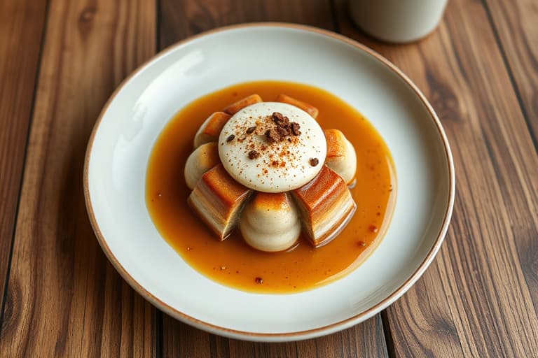 Frossen iskaffe med kaffegelé