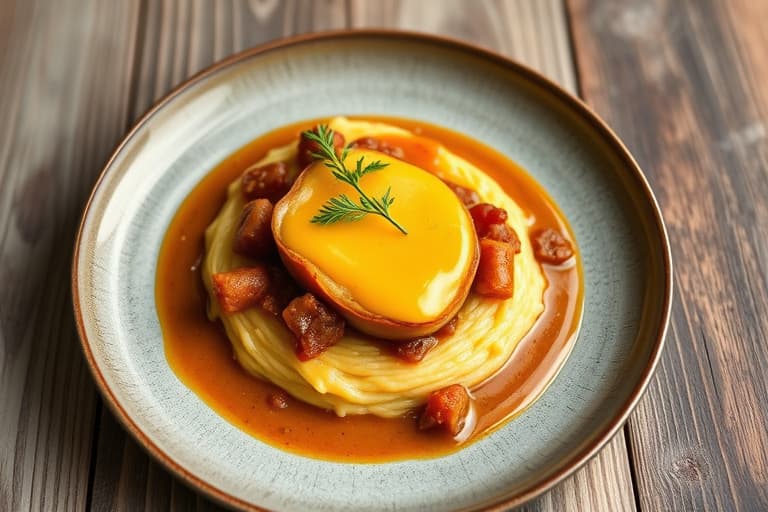 Vill sopp-ragout på sprø polenta med Comté-ost