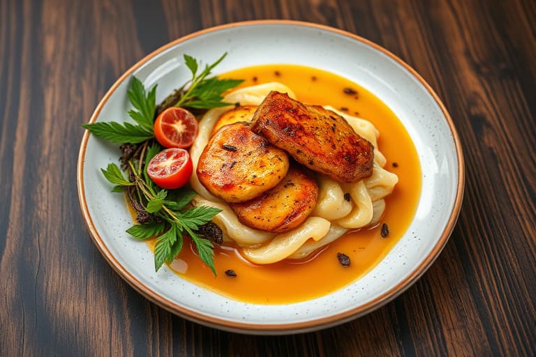 Rabarbragelé med krem