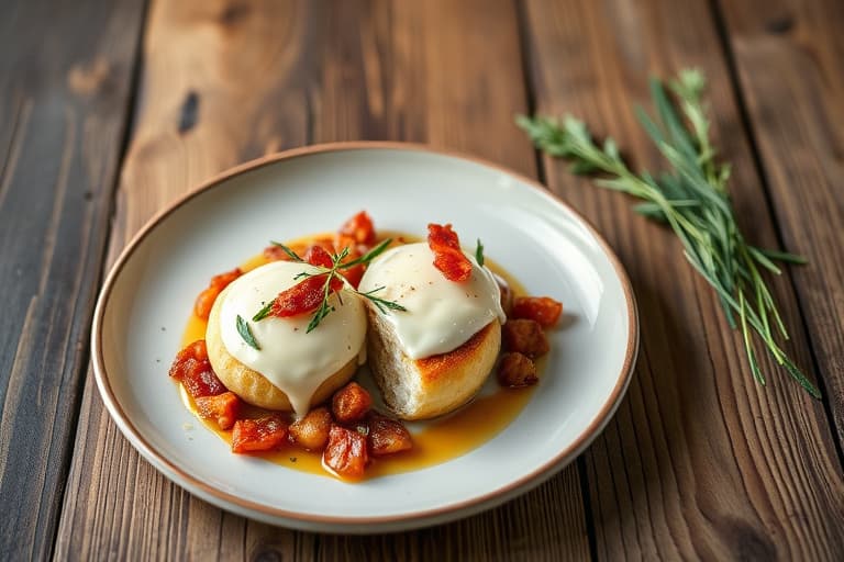 Sage-, bacon- og cheddar-krèmeboller