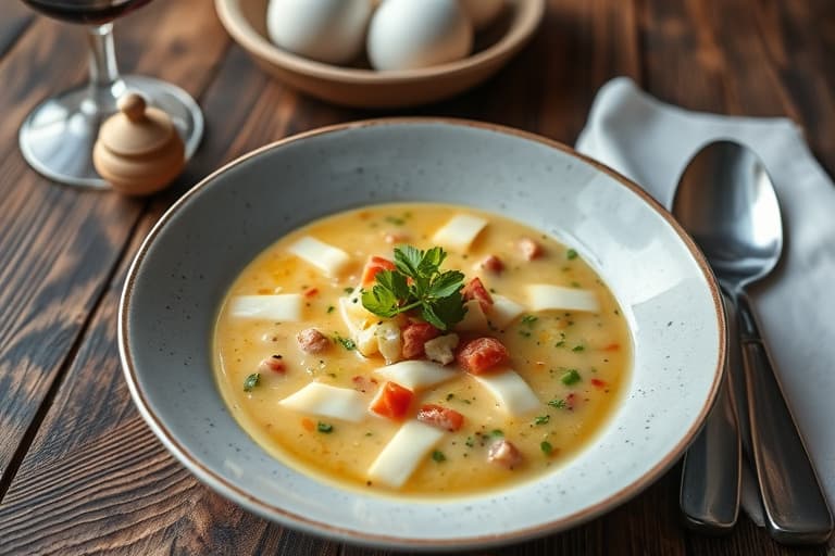 Karrésuppe med mais og ingefær